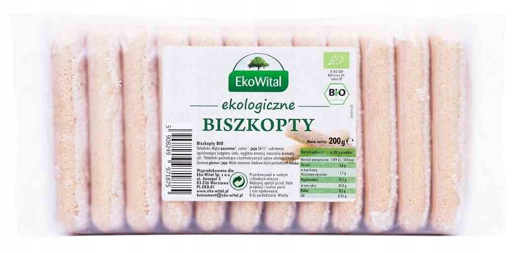 EKOWITAL EKOLOGICZNE BISZKOPTY DLA DZIECI BIO 200g