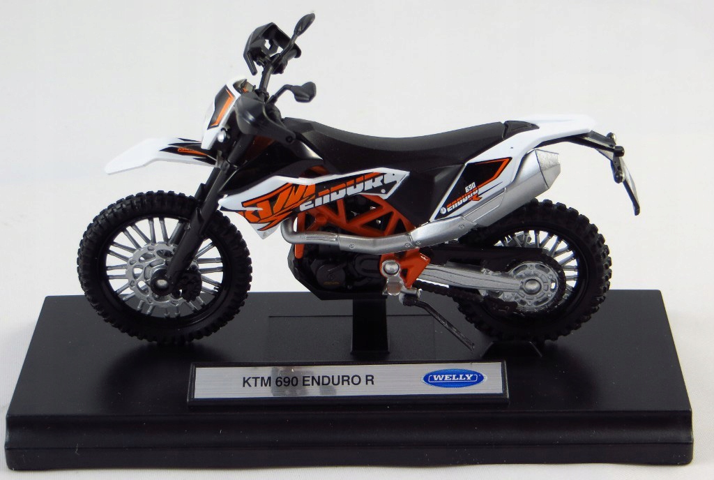 KTM 690 ENDURO R MODEL METALOWY WELLY MOTOR 1:18 Marka Welly