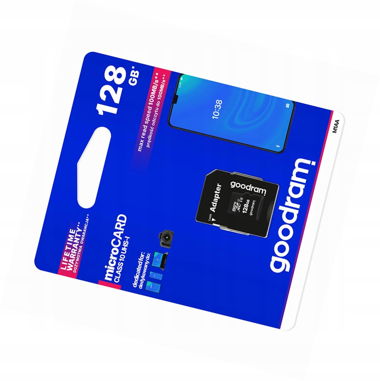 Karta pamięci 128GB microSD do telefonu szybka 10 Class z adapterem Sd