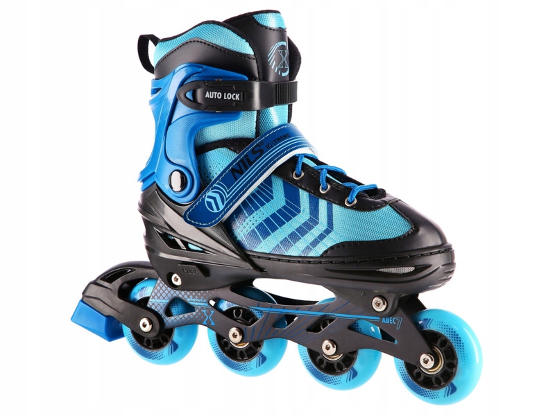 Łyżworoki Nils Extreme NH18192A 4w1 (rozmiar 34-38) Czarno-niebieski