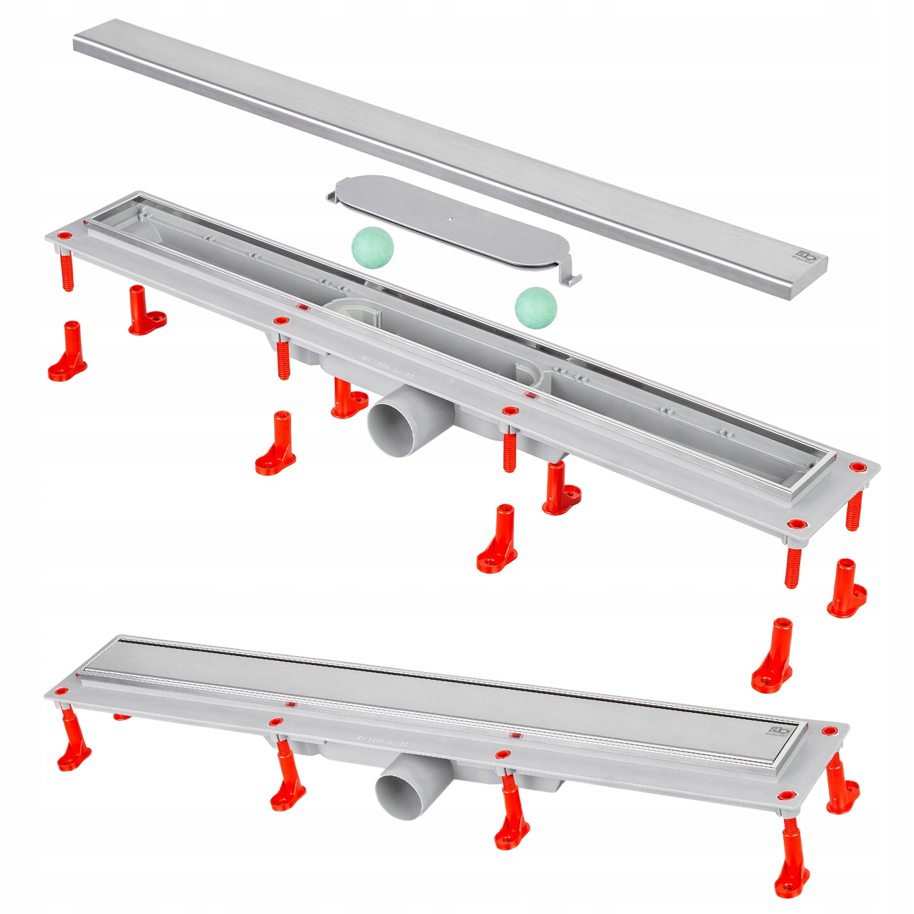 Sprchový Odtok Lineárne Odvodnenie 70 CM Suchý Sifón Rámik Kov Aquer