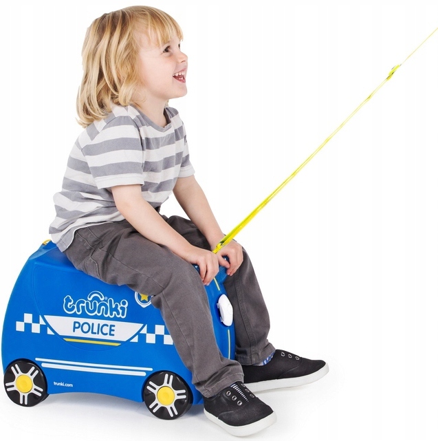 WALIZKA TRUNKI JEŻDŻĄCA WALIZECZKA RADIOWÓZ POLICE Marka Trunki