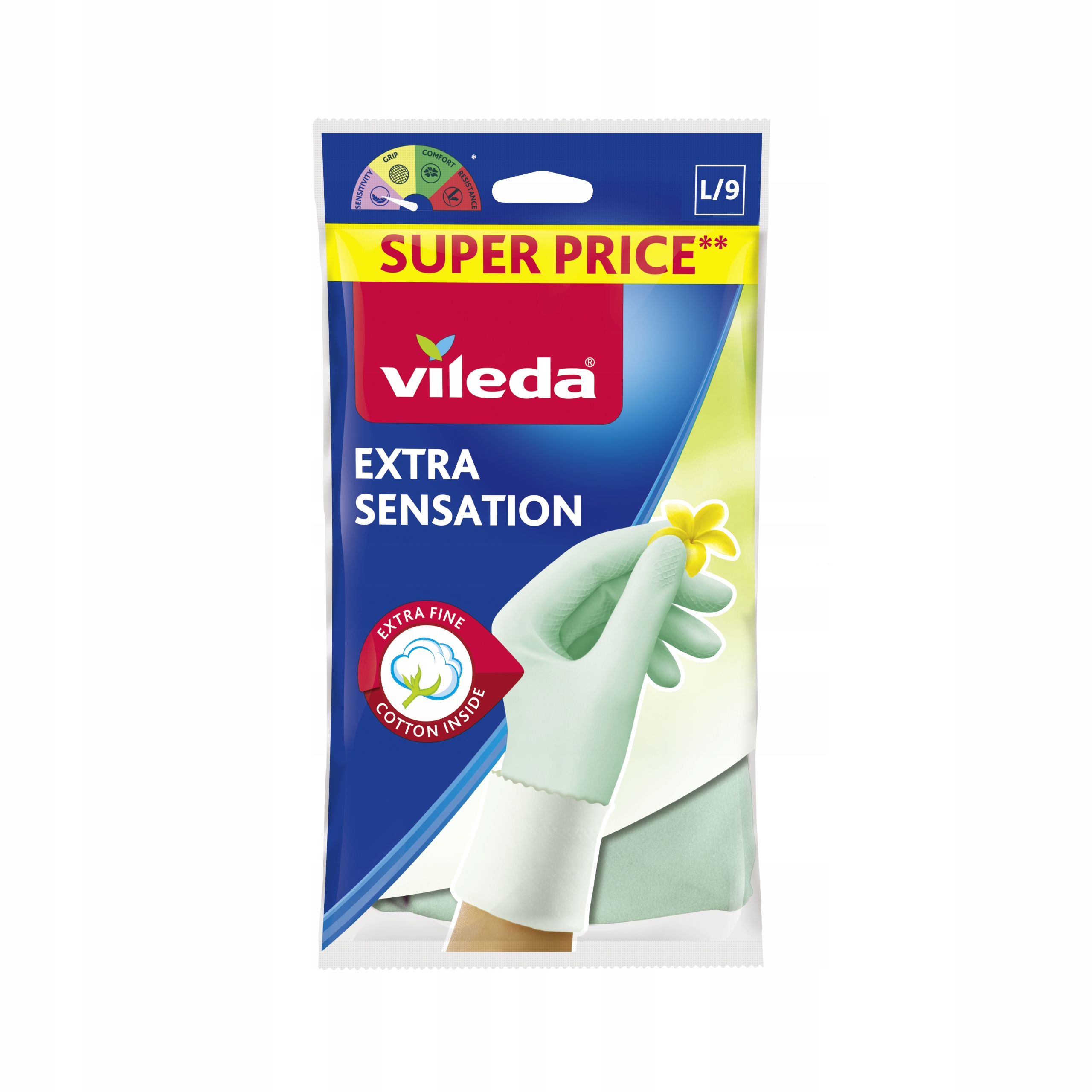 

Rękawice Vileda Extra Sensation "L"