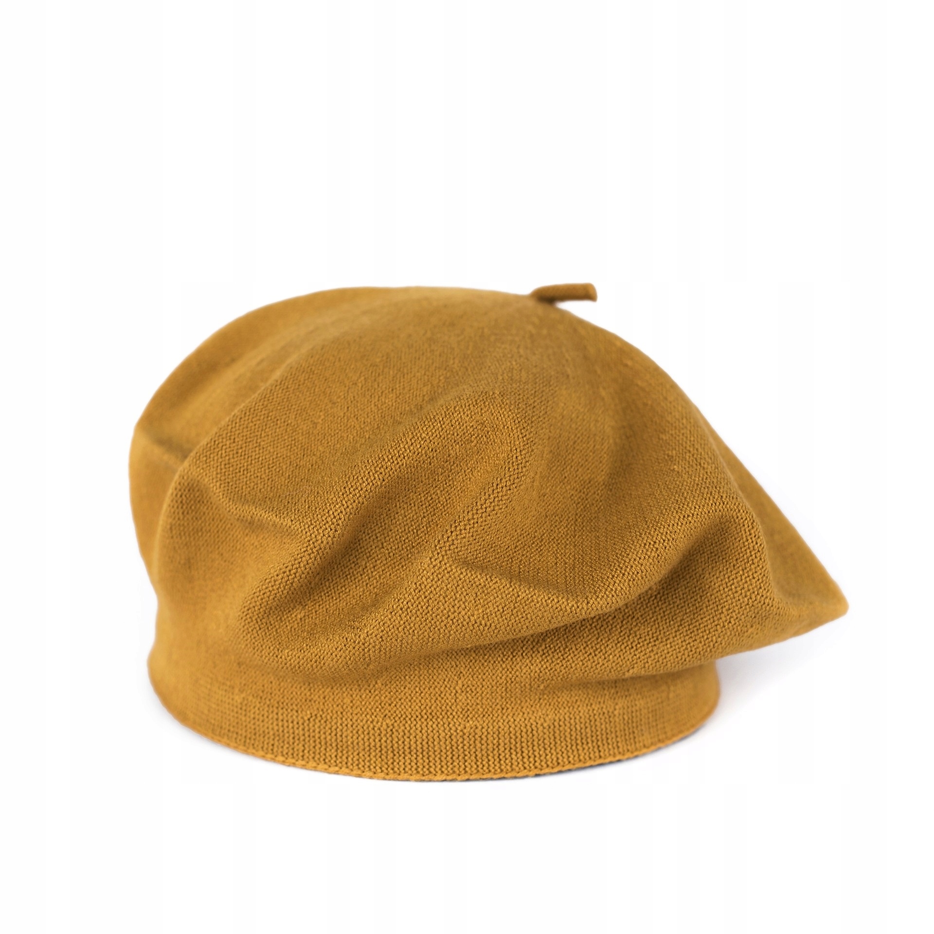 

Beret Damski Musztardowy Elegancki Wyjściowy