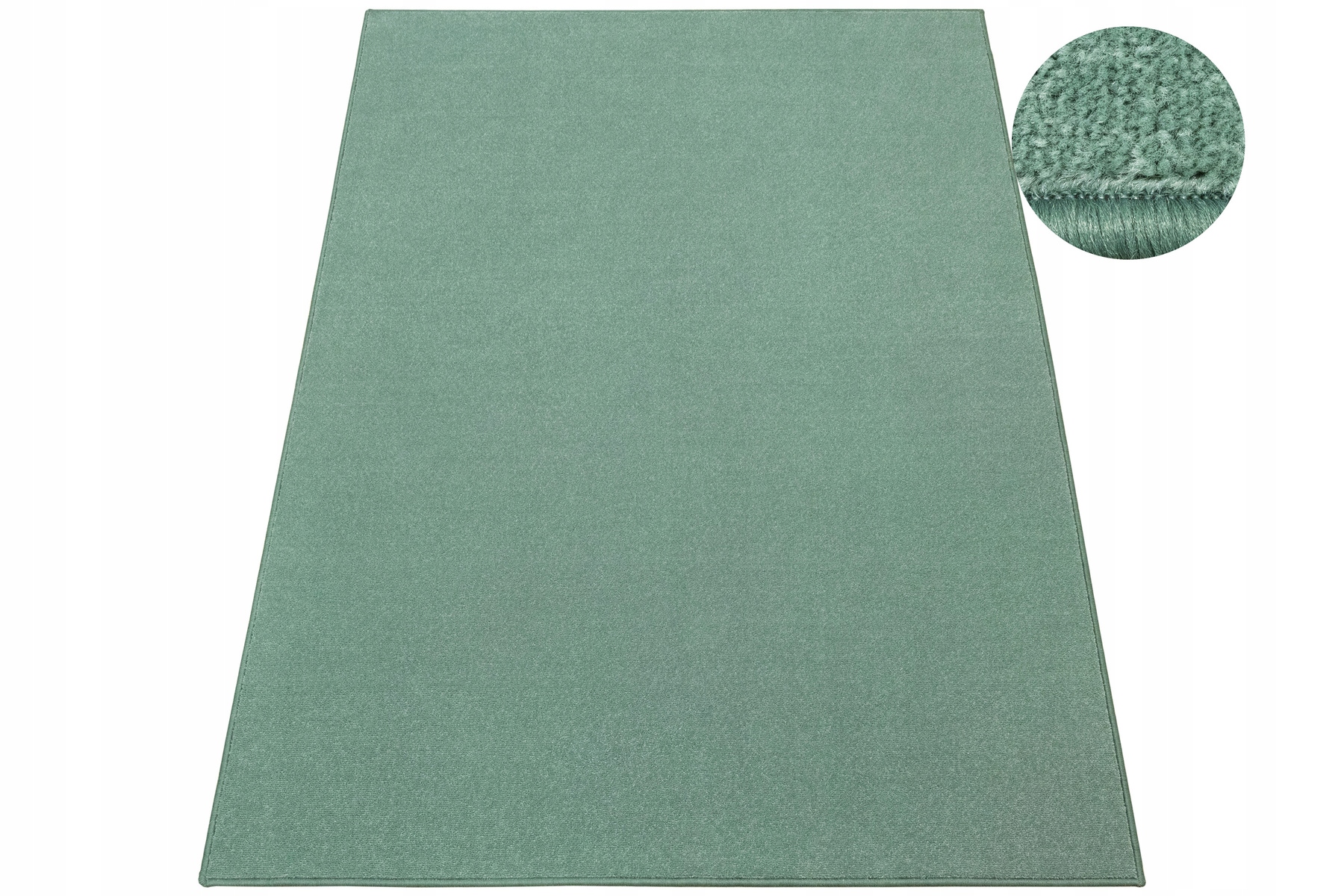 Dywan Zielony Szałwiowy Modny Gładki Na Filcu Do Salonu Wembley 200x300 cm