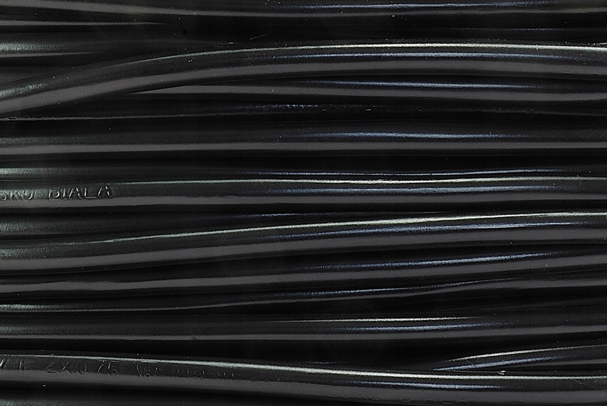 Czarny przewód czarny kabel lampa pająk Edison DIY