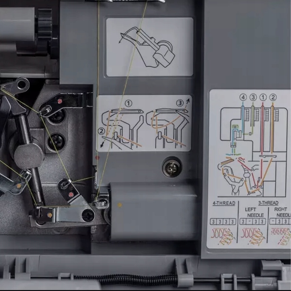 Owerlok Singer HD0405s wzmocniony + GRATISY Kolor dominujący srebrny/szary