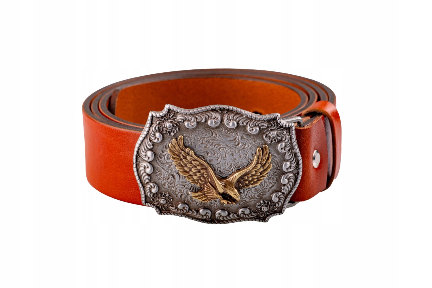 Kožený opasek Bór Hunter Grace Little Brown Eagle-100