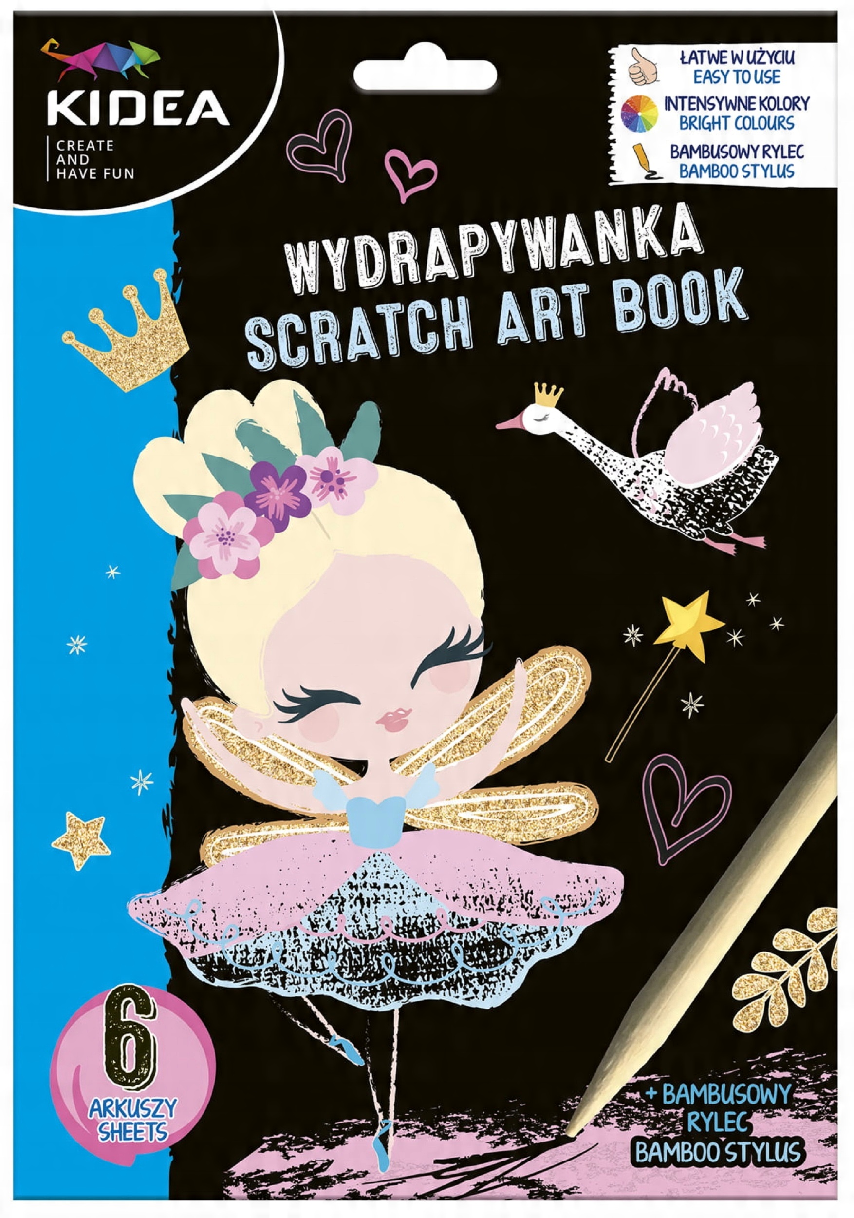 

Wydrapywanka Zdrapywanka A5 Wróżki 6 arkuszy Kidea
