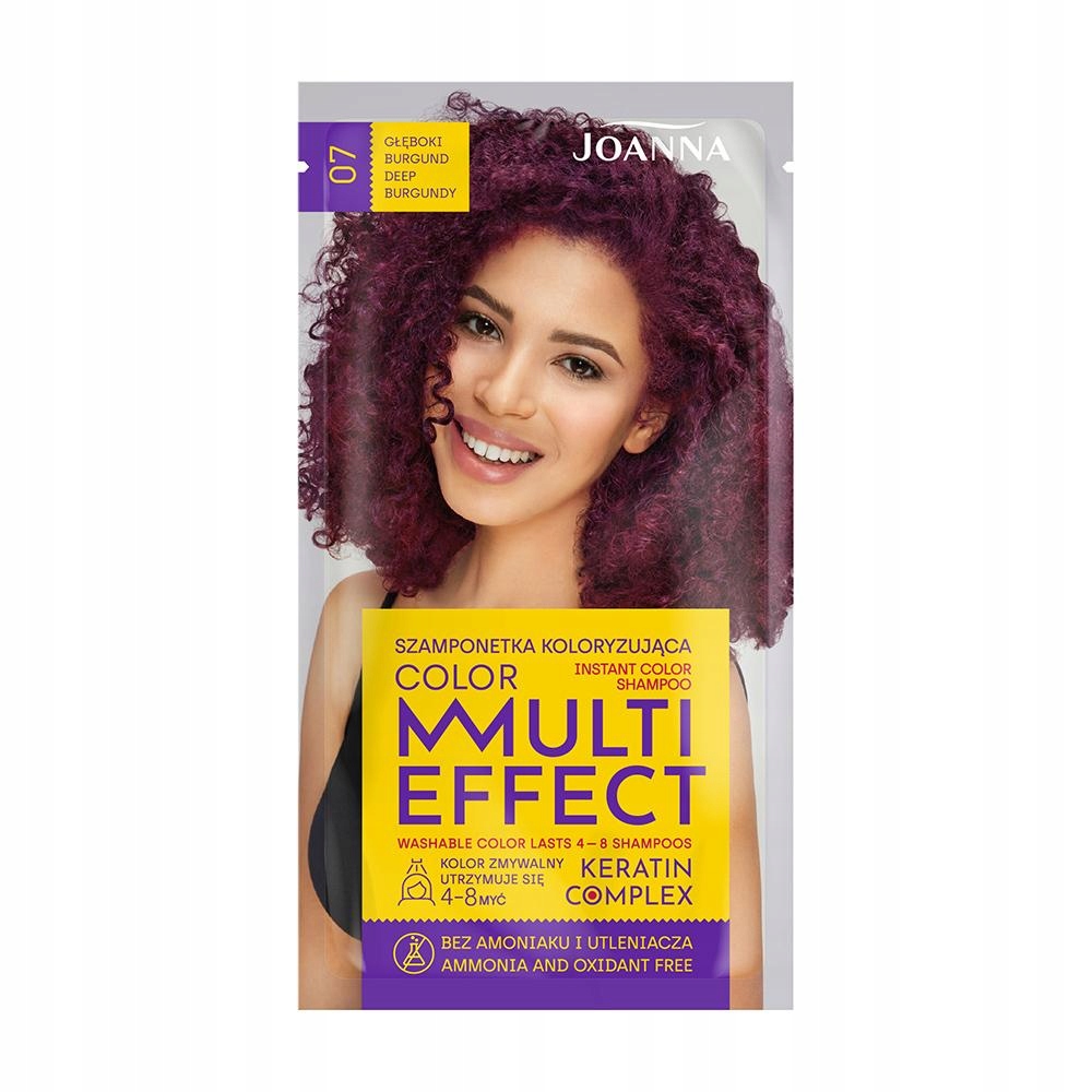 

Joanna Multi Effect Szamponetka Głęboki Burgund 07