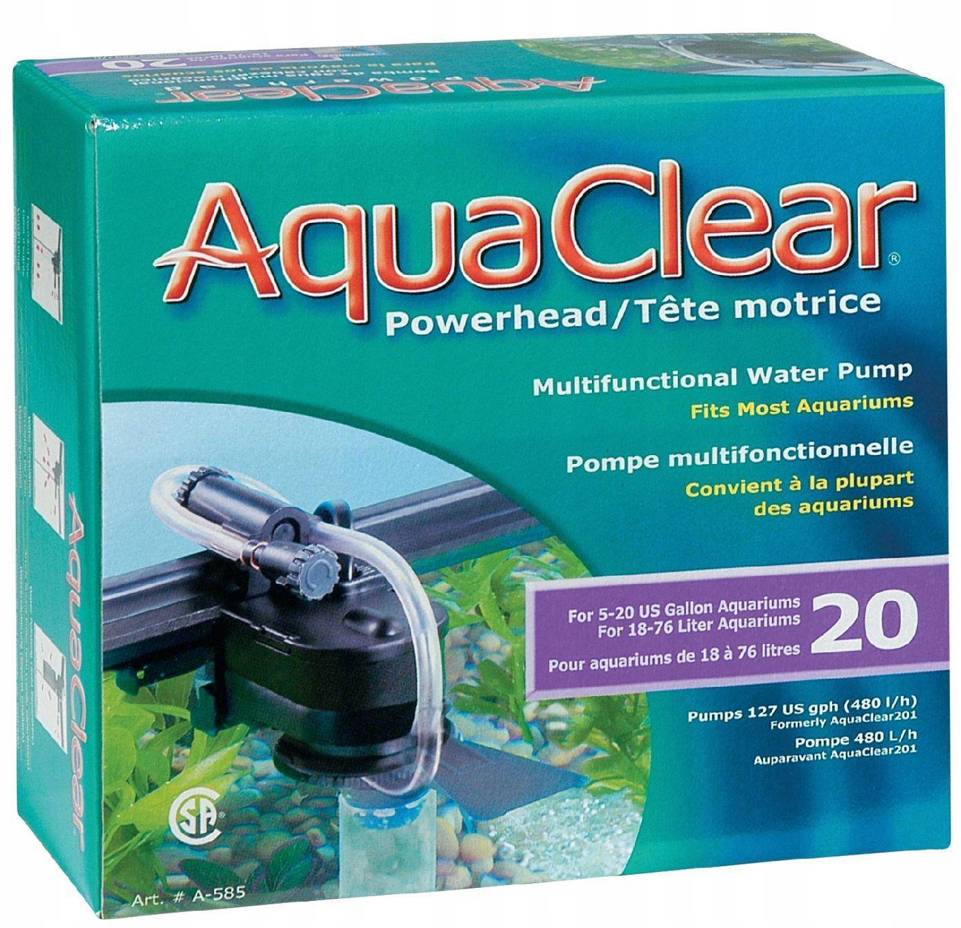 Hagen Aquaclear 20 Turbina Napowietrzająca 6W 76L