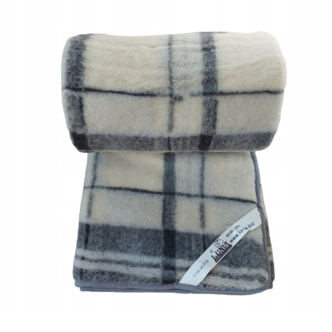 Vlněná deka 155/200 teplá deka Přehoz Merynos