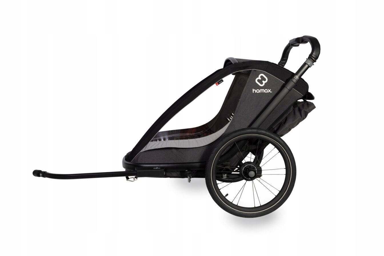 Hamax Dětský cyklistický přívěs Cocoon ONE-Grey/black