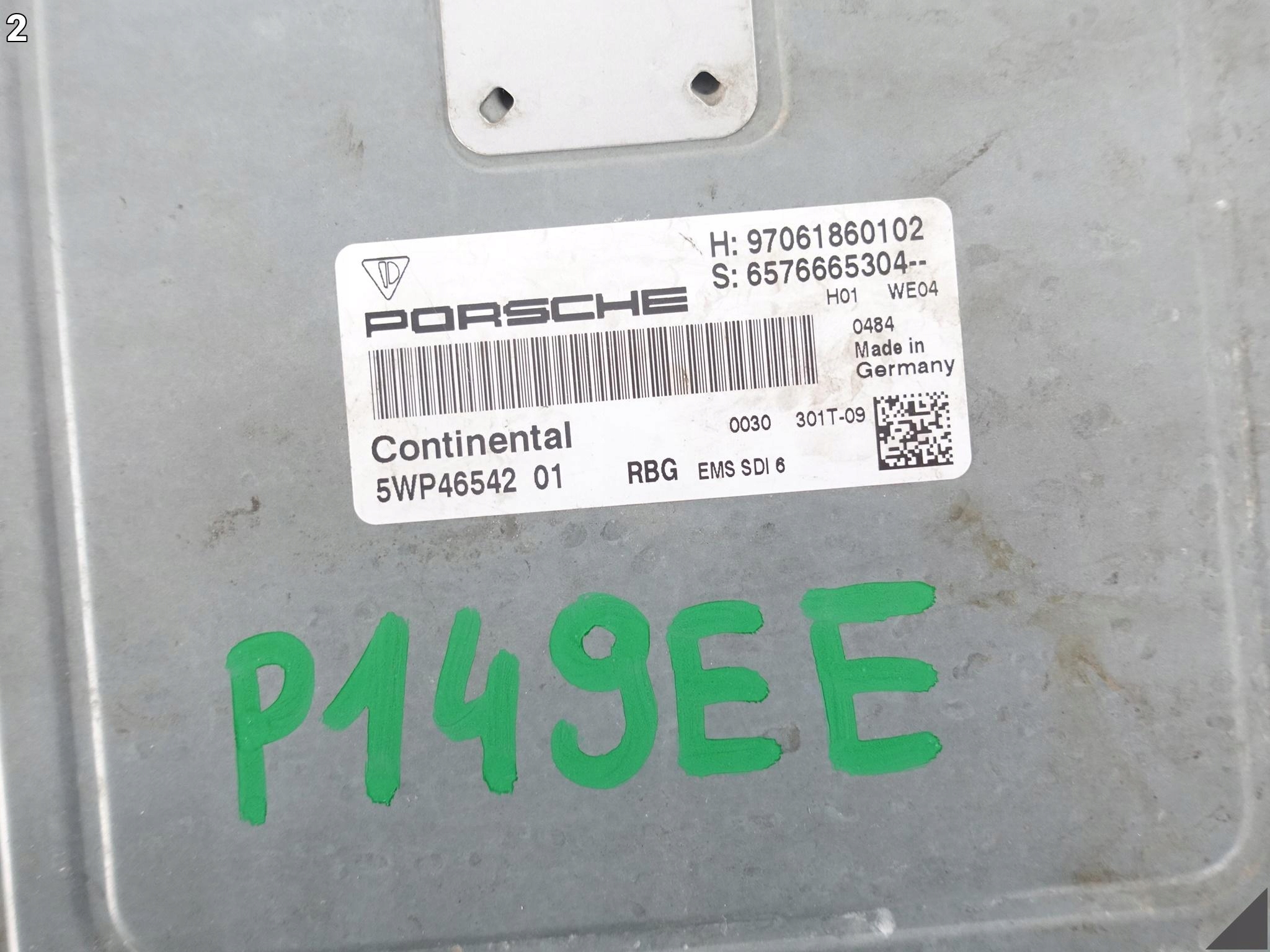 PORSCHE PANAMERA 970 09-16 control unit module computer of the engine DME 97061860102