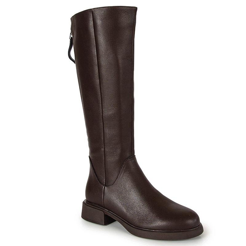 S.barski JC62-1036 Hnědé Kožené Kozačky D&a 40