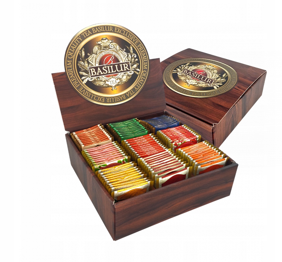 Levně Sada Čajů 9 Příchutí Basilur Expozitor Ovocné Nálevy 90 ks