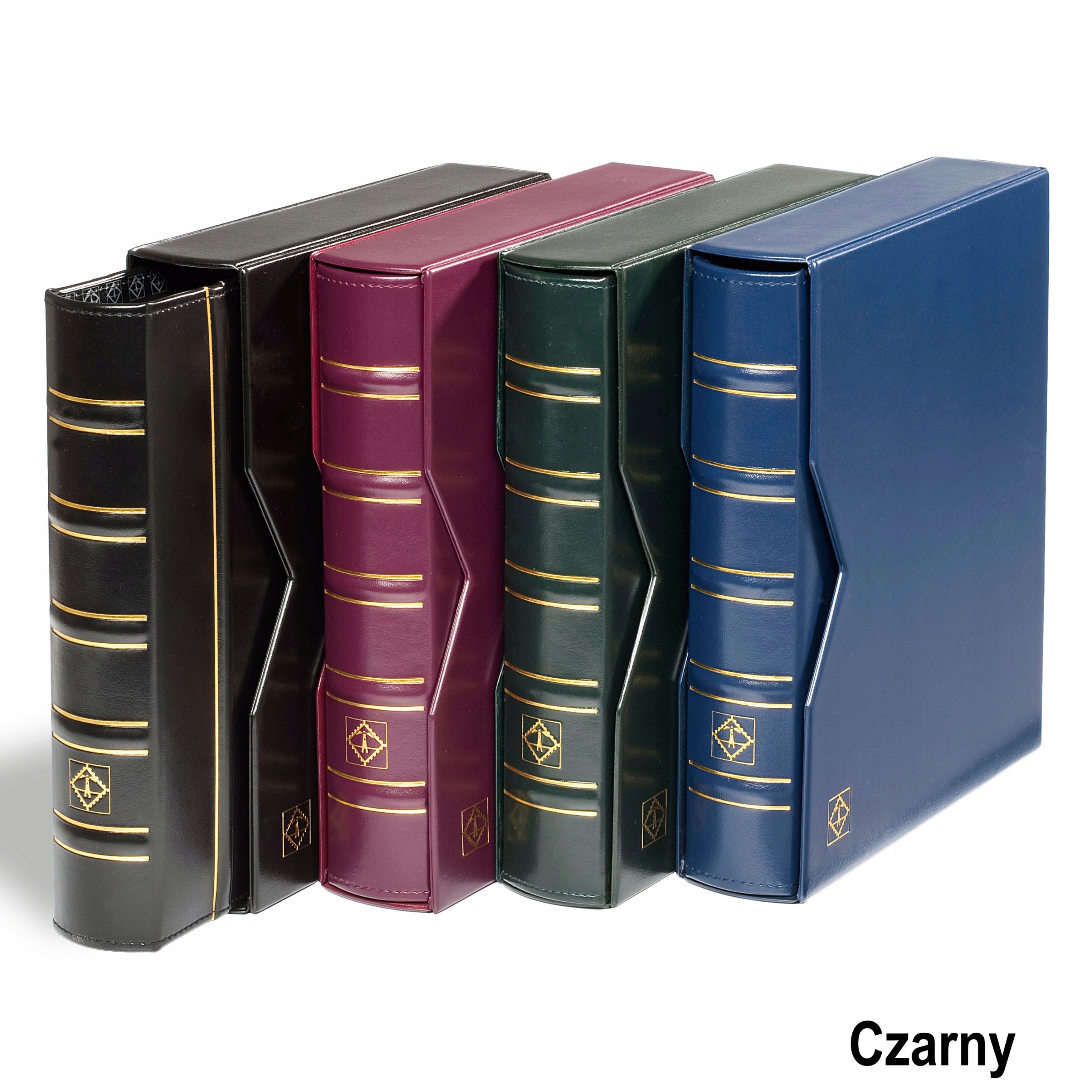 Album Pouzdro Na Známky 16 Stran Optima Černý Leuchtturm MM-Sbírky