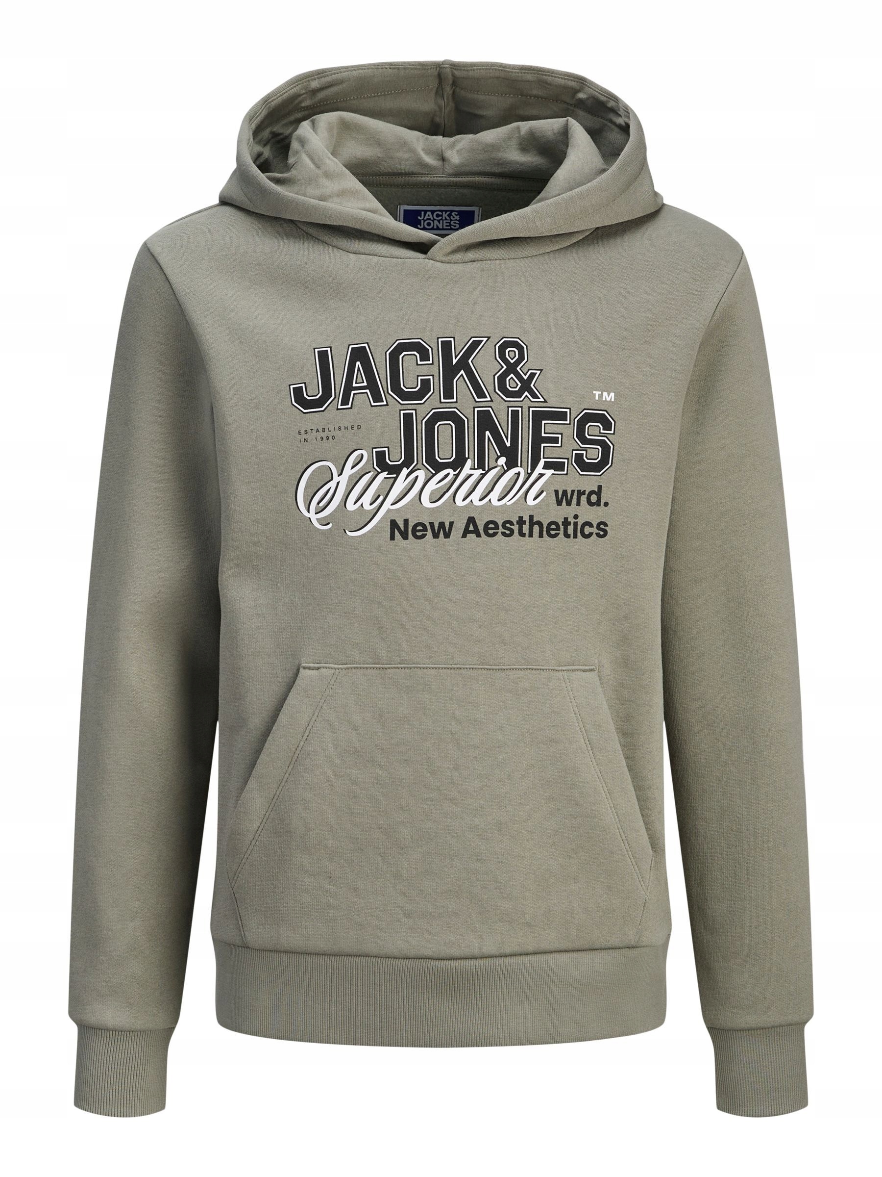 Jack&Jones sweterek dziecięcy szary bawełna