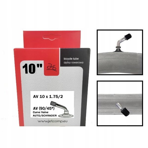 Dętka Jet 10"x 1.75 x 2 AV40mm 90/45°