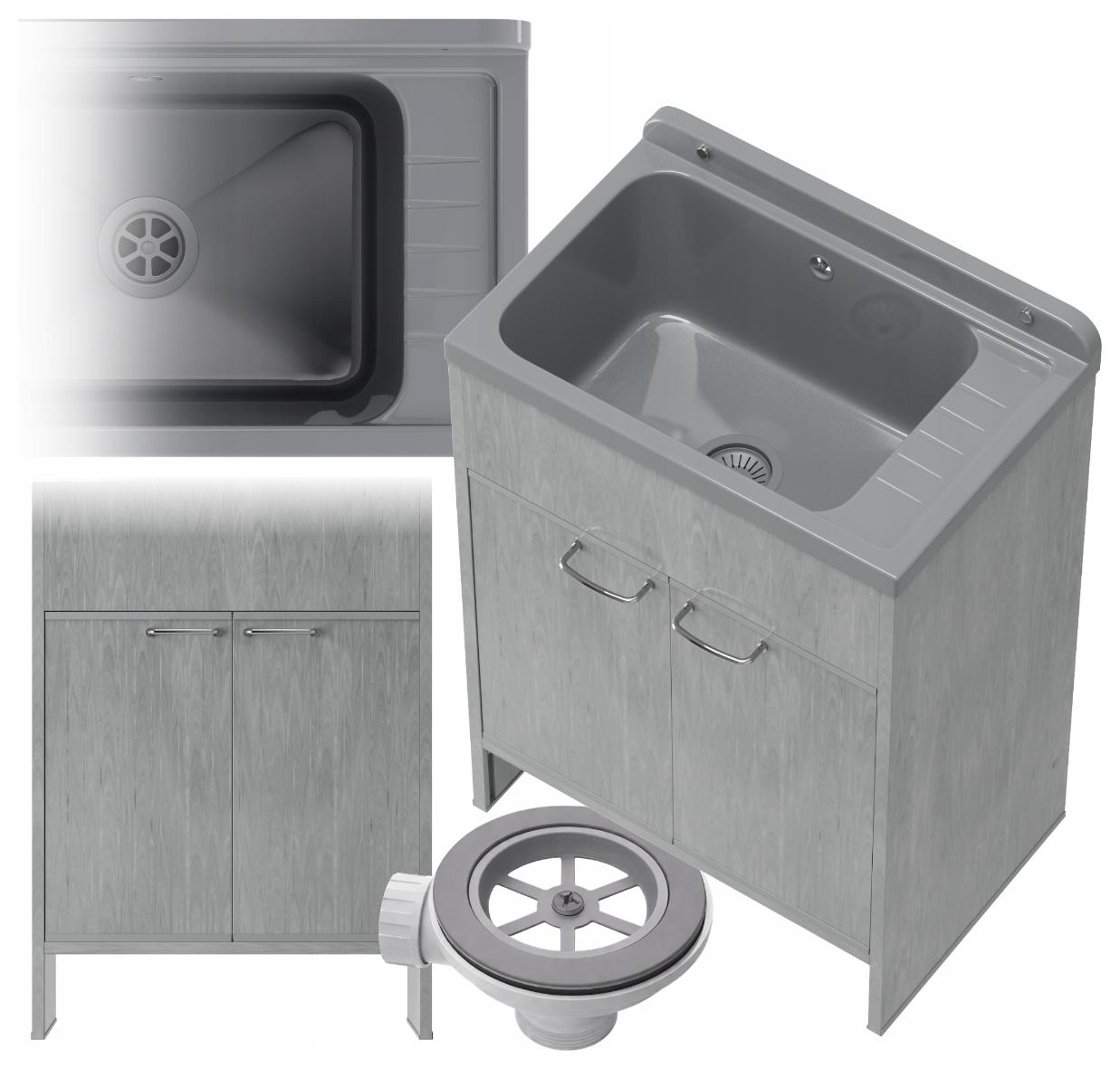 Technický Dřez Technický Komora Skříňka Pvc Set do garáže sklepů Monza