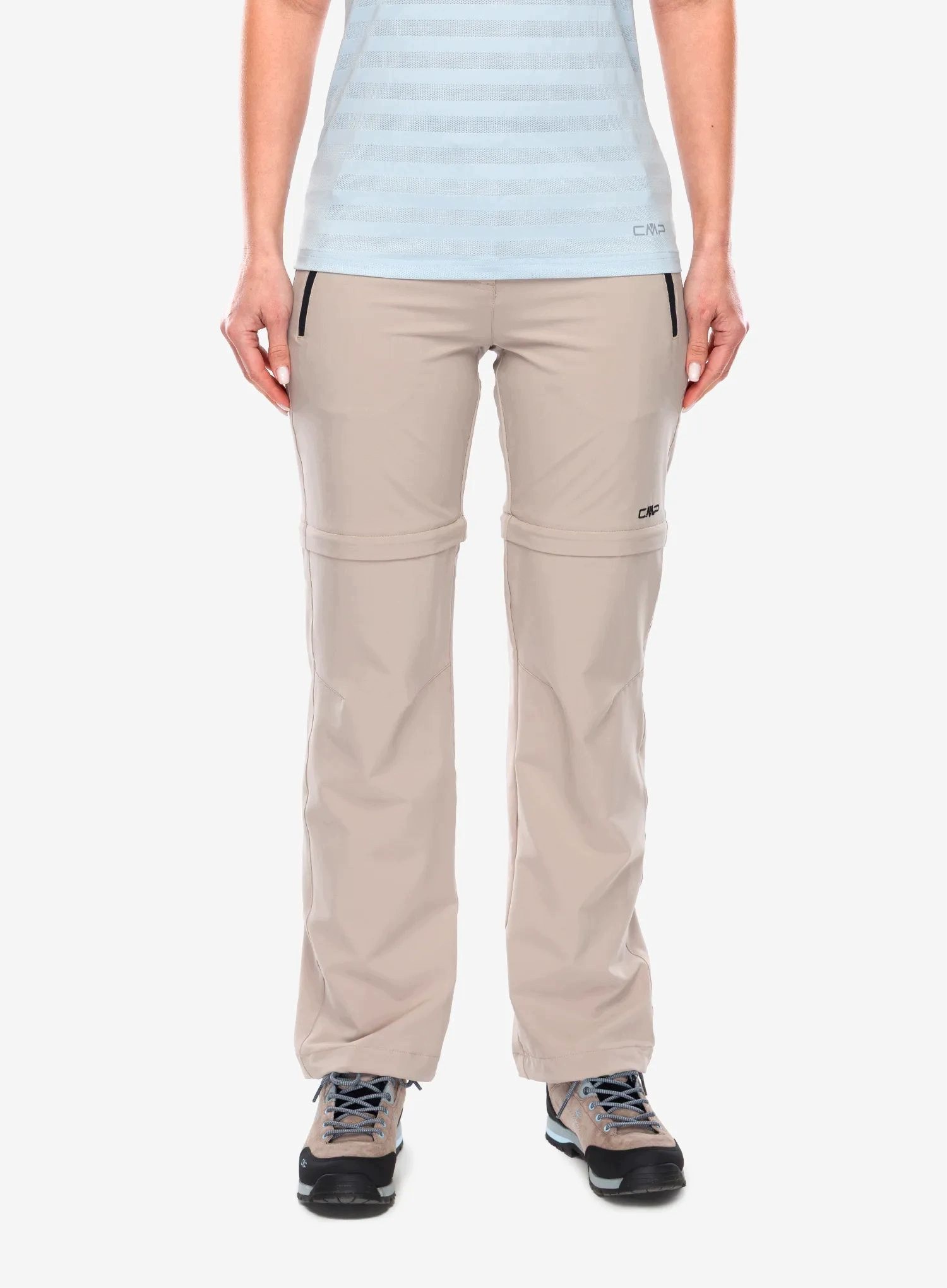 Dámské kalhoty Cmp Evelynn Zip Off Pant sabbia/antracite 36 (xs)