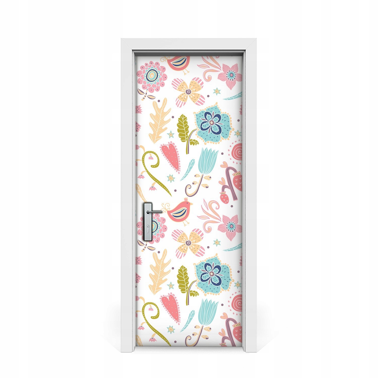 

Naklejka na drzwi okleina Kolorowe wzory 75x205