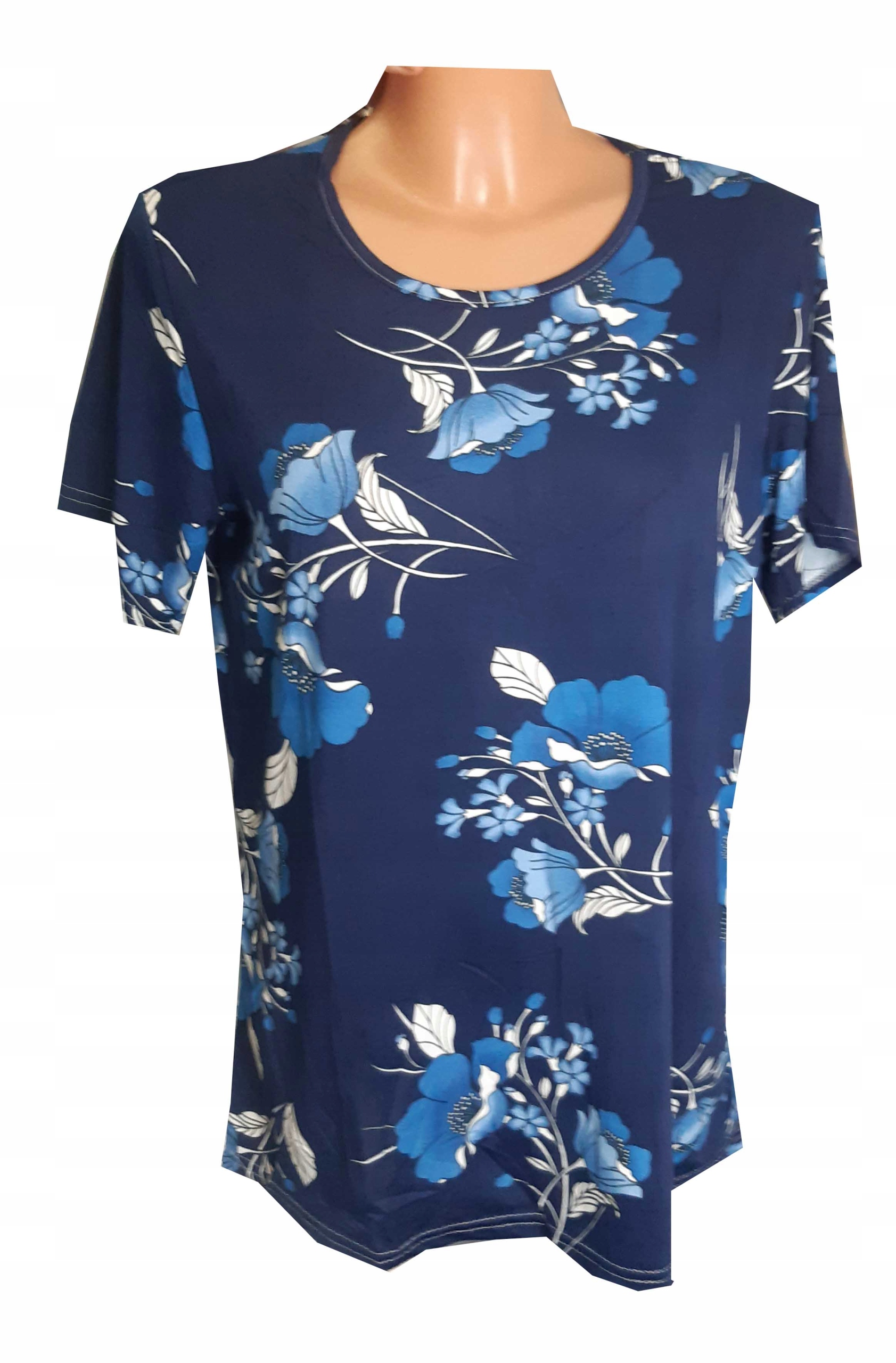 

Bluzka Koszulka wygodna kobieca Kwiaty XL