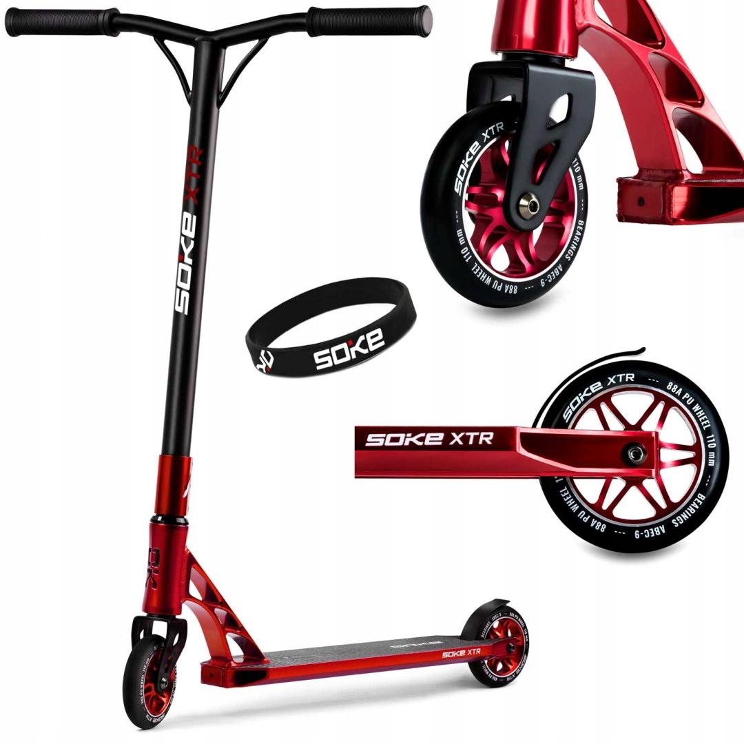 HULAJNOGA WYCZYNOWA DO TRIKÓW TRIKI STUNT SKATE PRO FREESTYLE ABEC9 100KG Stan opakowania oryginalne