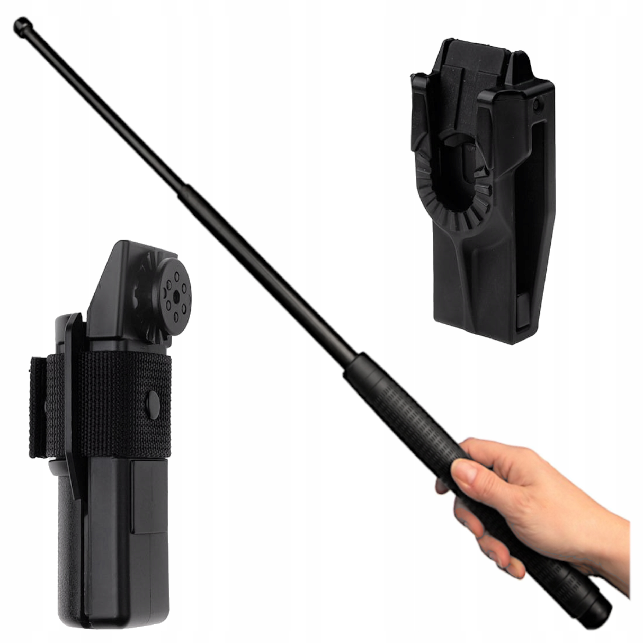 Firemní teleskopická tyč 60 cm Teleskopický Obušek Policejní kalená Ocel