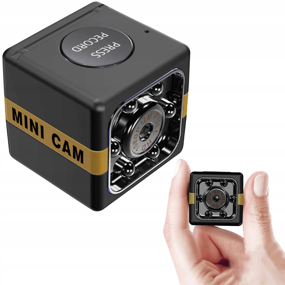 Mini kamera szpiegowska kamerka Full HD IR detekcja ruchu autofocus