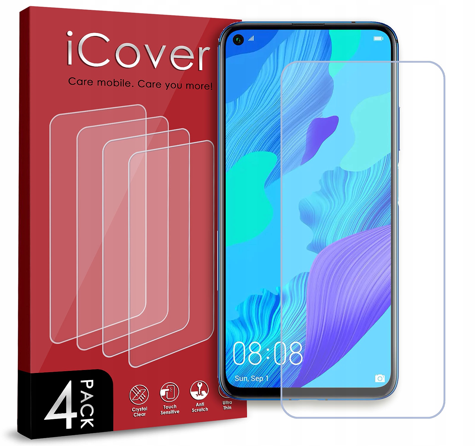 ETUI DO HUAWEI NOVA 5T WZORY + SZKŁO 4SZT Marka Inna