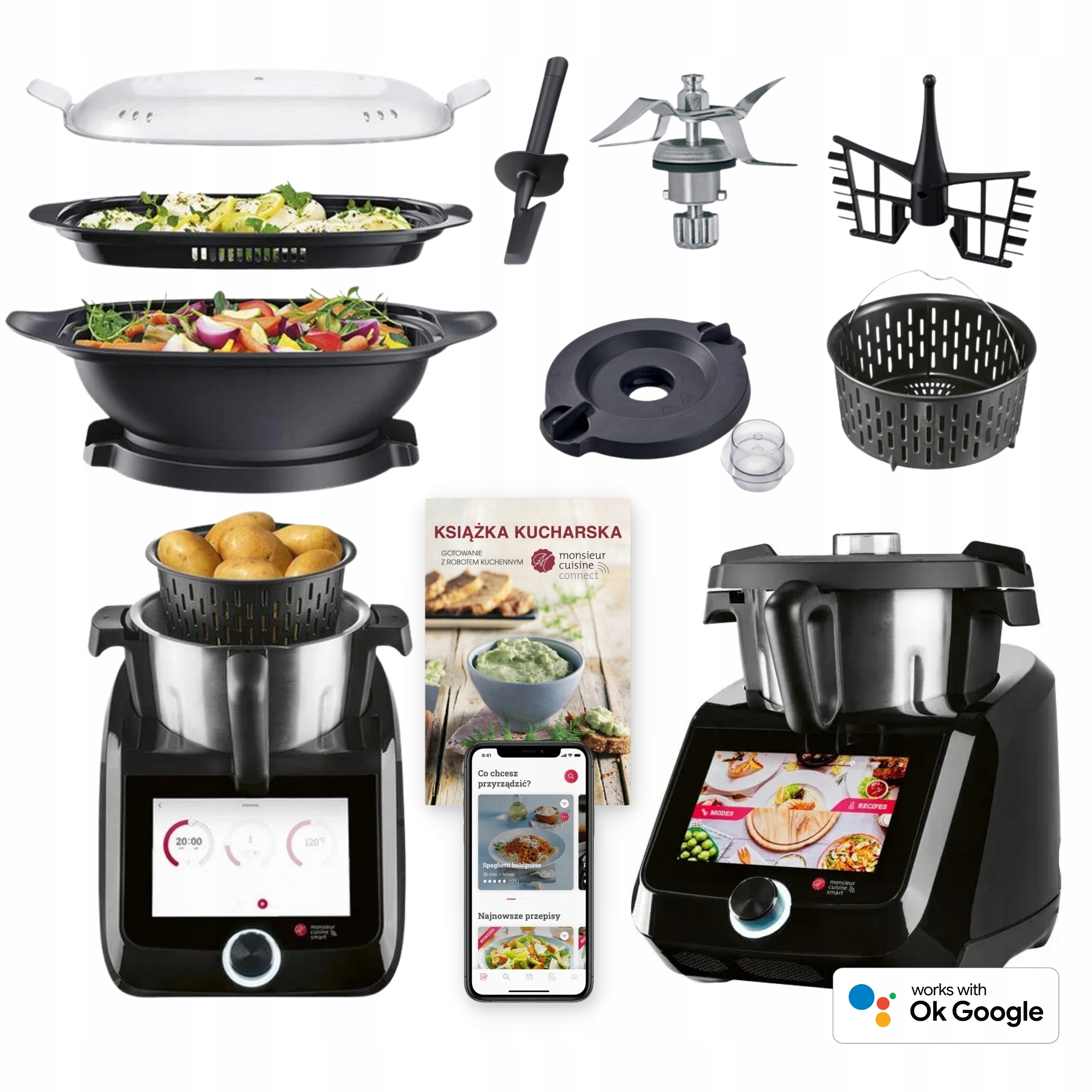 Robot kuchenny Lidlomix Monsieur Cuisine Smart Skms 1200 SilverCrest 2025