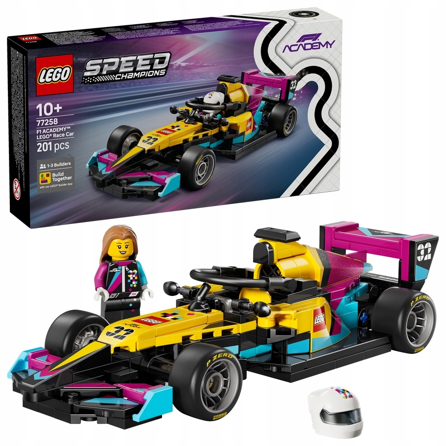 Lego Speed Champions 77258 Formule F1 Academy 10+ Závodní auto minifigurka