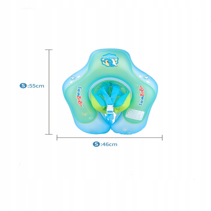 KÓŁKO KOŁO KOŁNIERZ DO PŁYWANIA DLA NIEMOWLĄT S Długość 50 cm