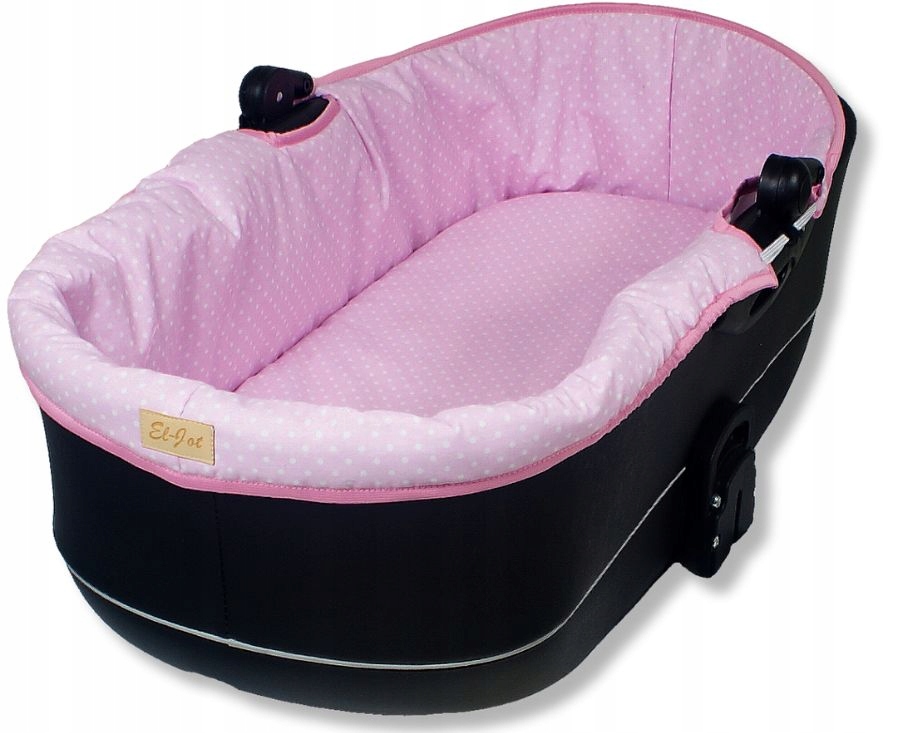 USZTYWNIONA WKŁADKA MATERACYK GONDOLA WÓZKA Z BUDĄ NA ZAMEK BAWEŁNA