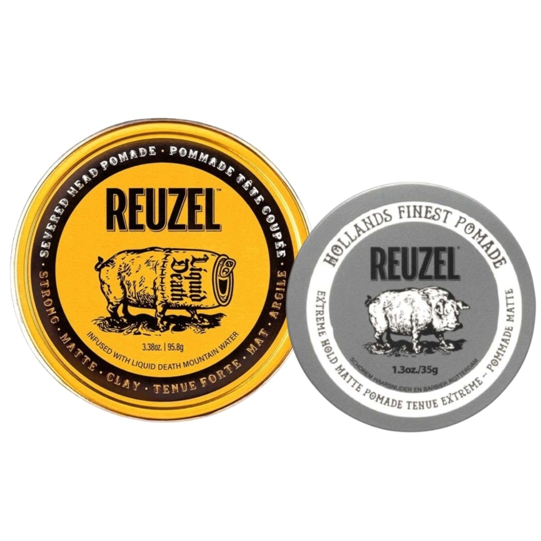 Reuzel Mocna Matowa Pomada Severed Head Clay 95g, Pomada Extreme Hold 35g