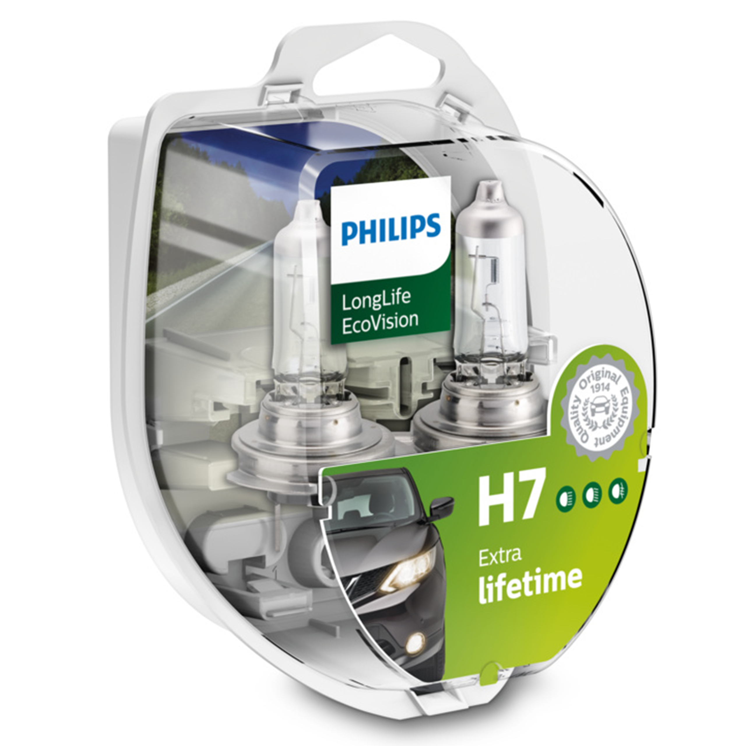 

Philips Żarówki H7 LongLife EcoVision 4x Żywotne