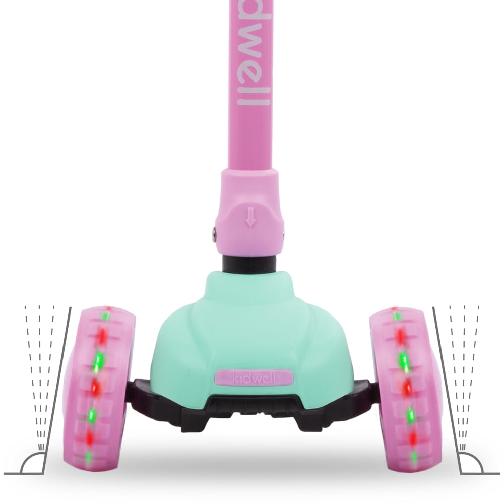 KIDWELL HULAJNOGA TRÓJKOŁOWA BALANSOWA KOŁA LED Liczba kół 3