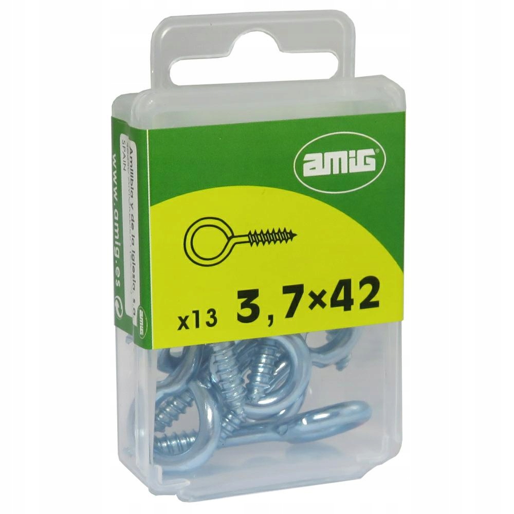 

Hak Haczyk oczkowy Stalowy Cynkowany 3,7x42mm 13sz