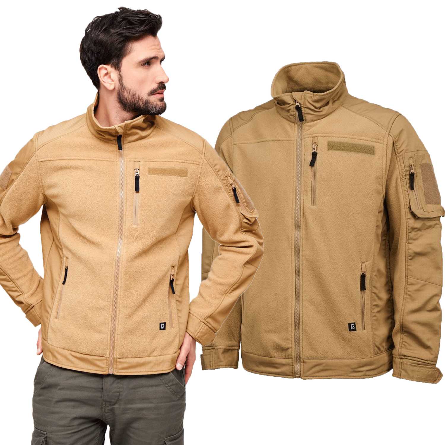 Mikina Fleecová Brandit Coyote 3XL