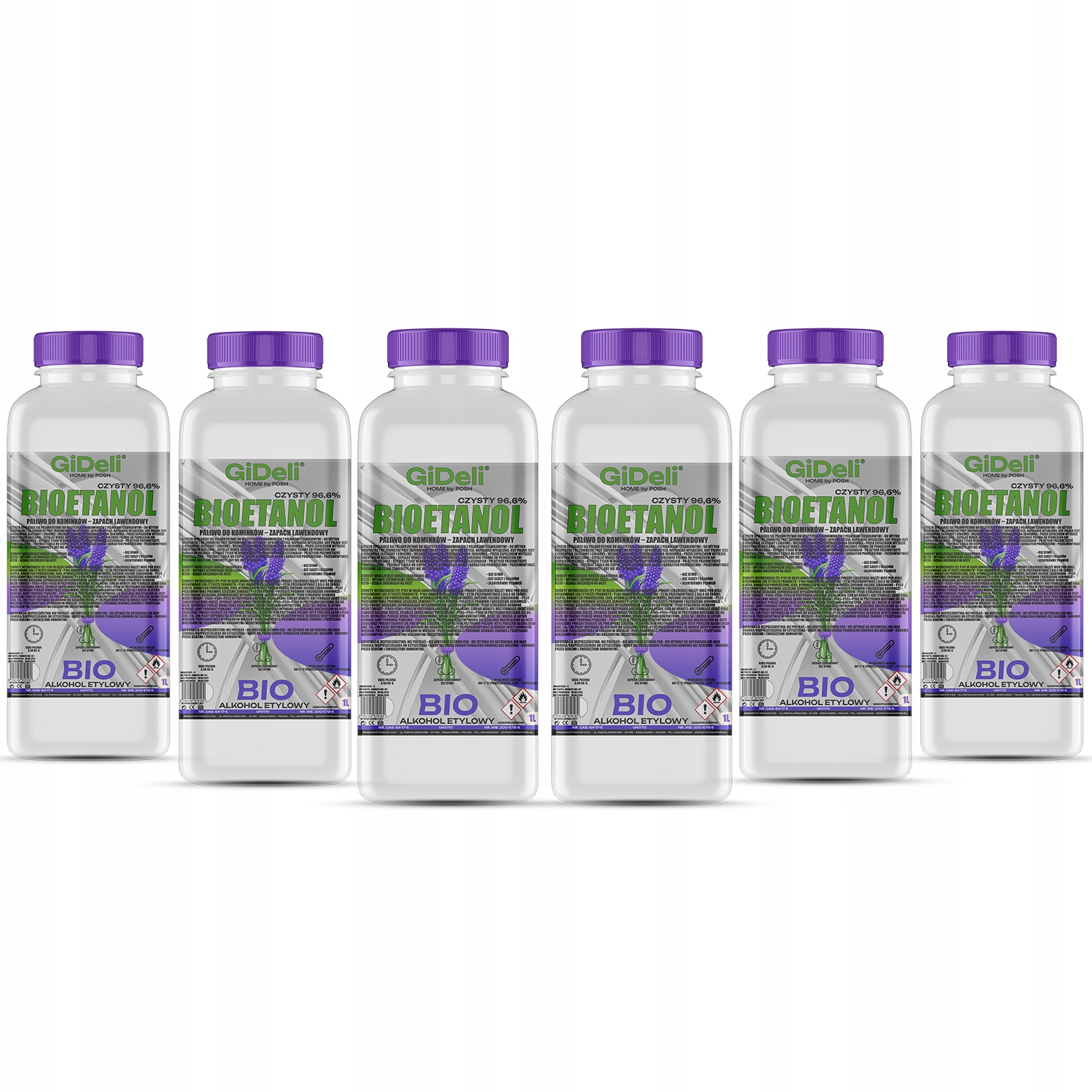 Bioetanol do krbu 6x 1L vůně levandule biopalivo