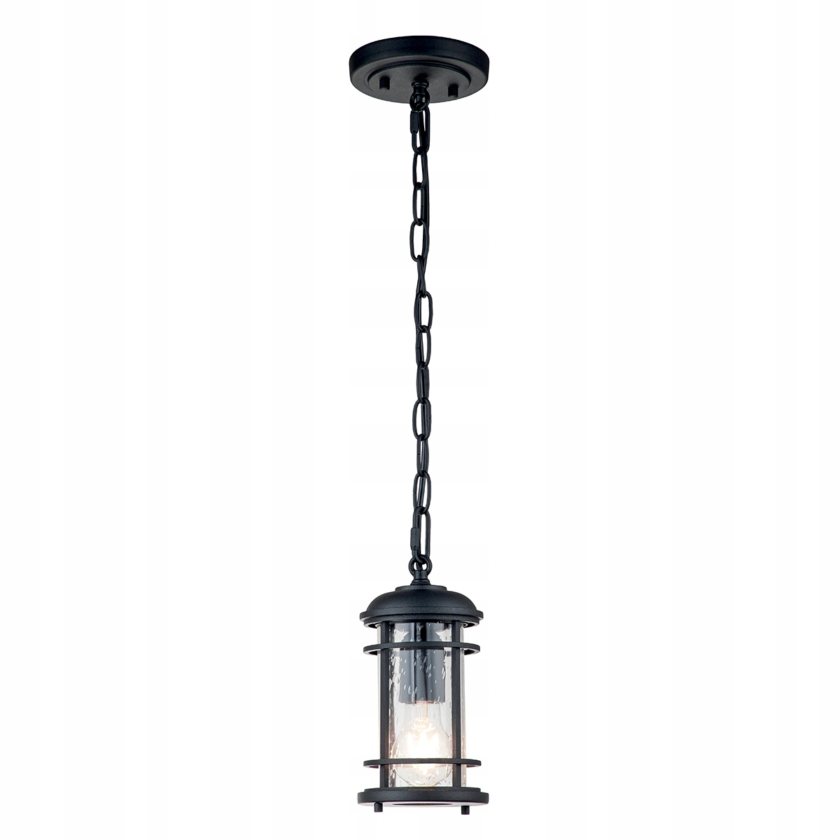 Venkovní závěsná lampa industriální lucerna černá 12 cm IP44 Feiss