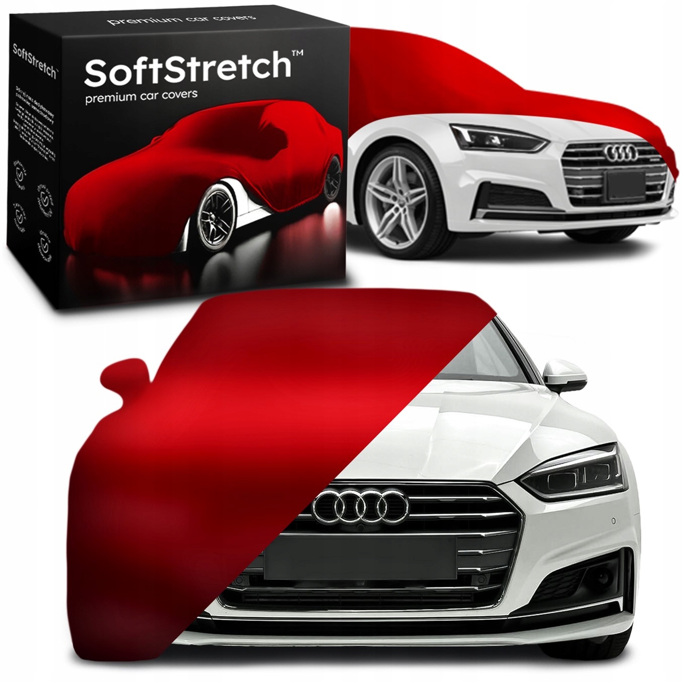 Kryt auta SoftStretch pro Audi A5 F5 Coupe červený