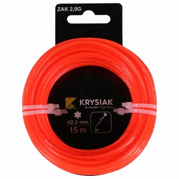 

Wytrzymała Żyłka tnąca 2,0 mm x 15m gwiazdka