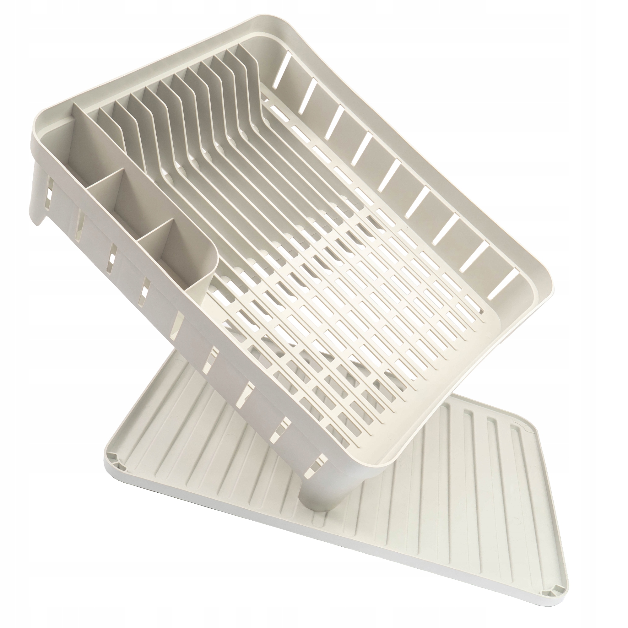 SUSZARKA DO NACZYŃ Z OCIEKACZEM JEDNOPOZIOMOWA NA SZTUĆCE BIAŁA Długość (cm) 39.5