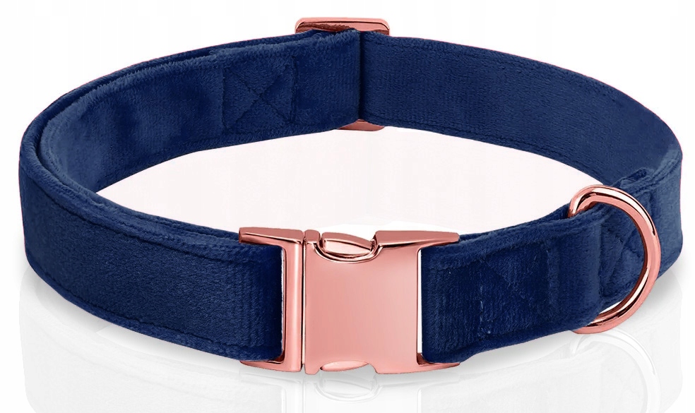 Levně Nastavitelný sametový obojek pro psa 2705cm S/m, Barva: Granátová