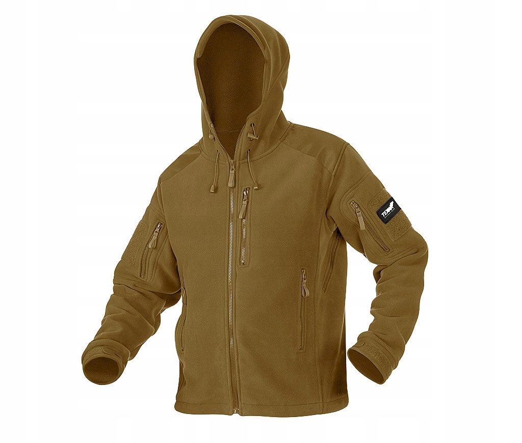 Texar Bluza polarowa Husky Polar kapturem Rzepy L