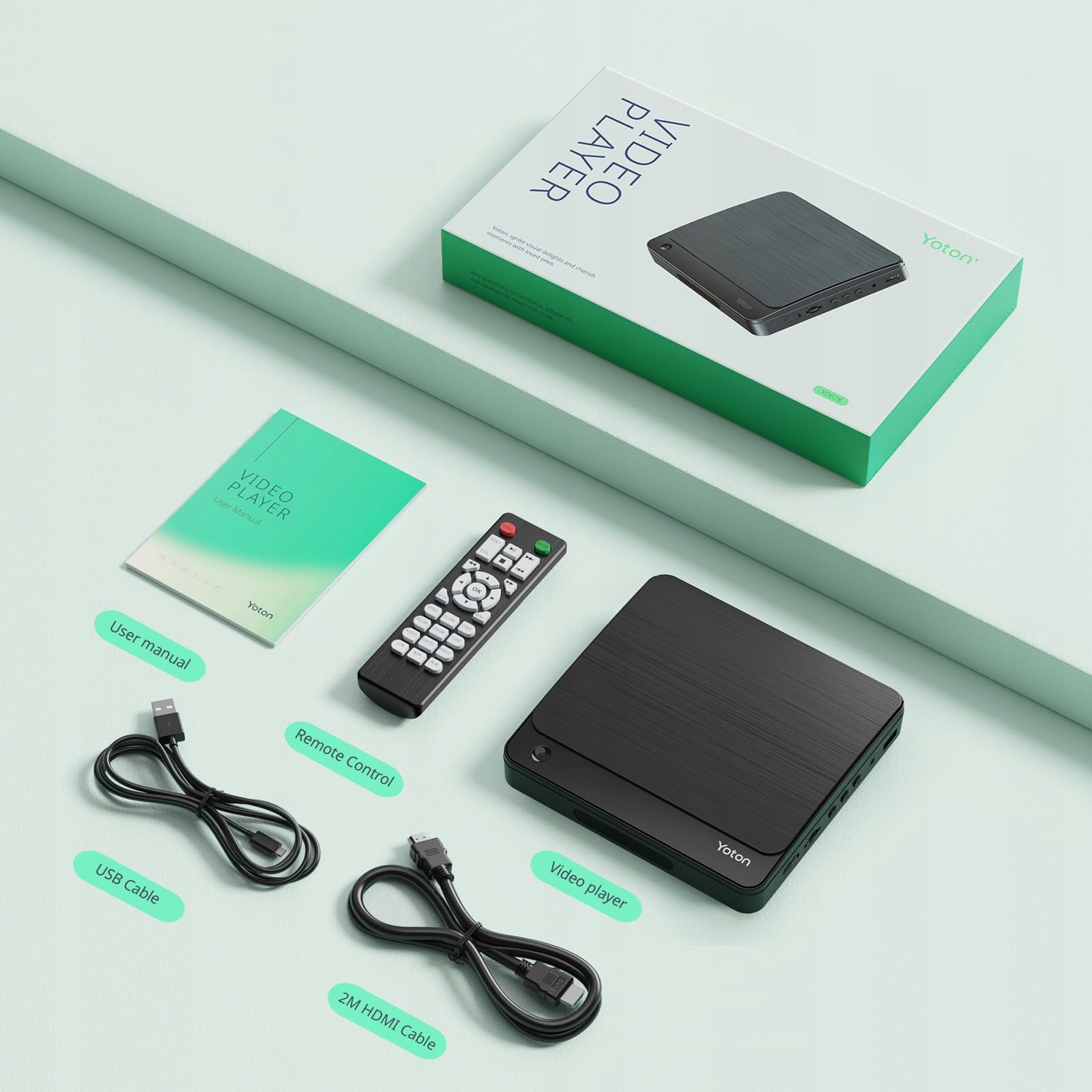 Yoton Dvd přehrávač pro televizor, přehrávač