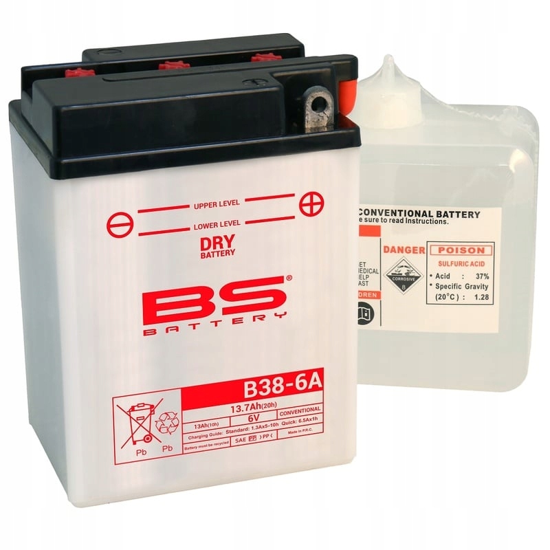 Bs Battery Konvenčné batérie s kyselinovým obalom B38-6A 310520
