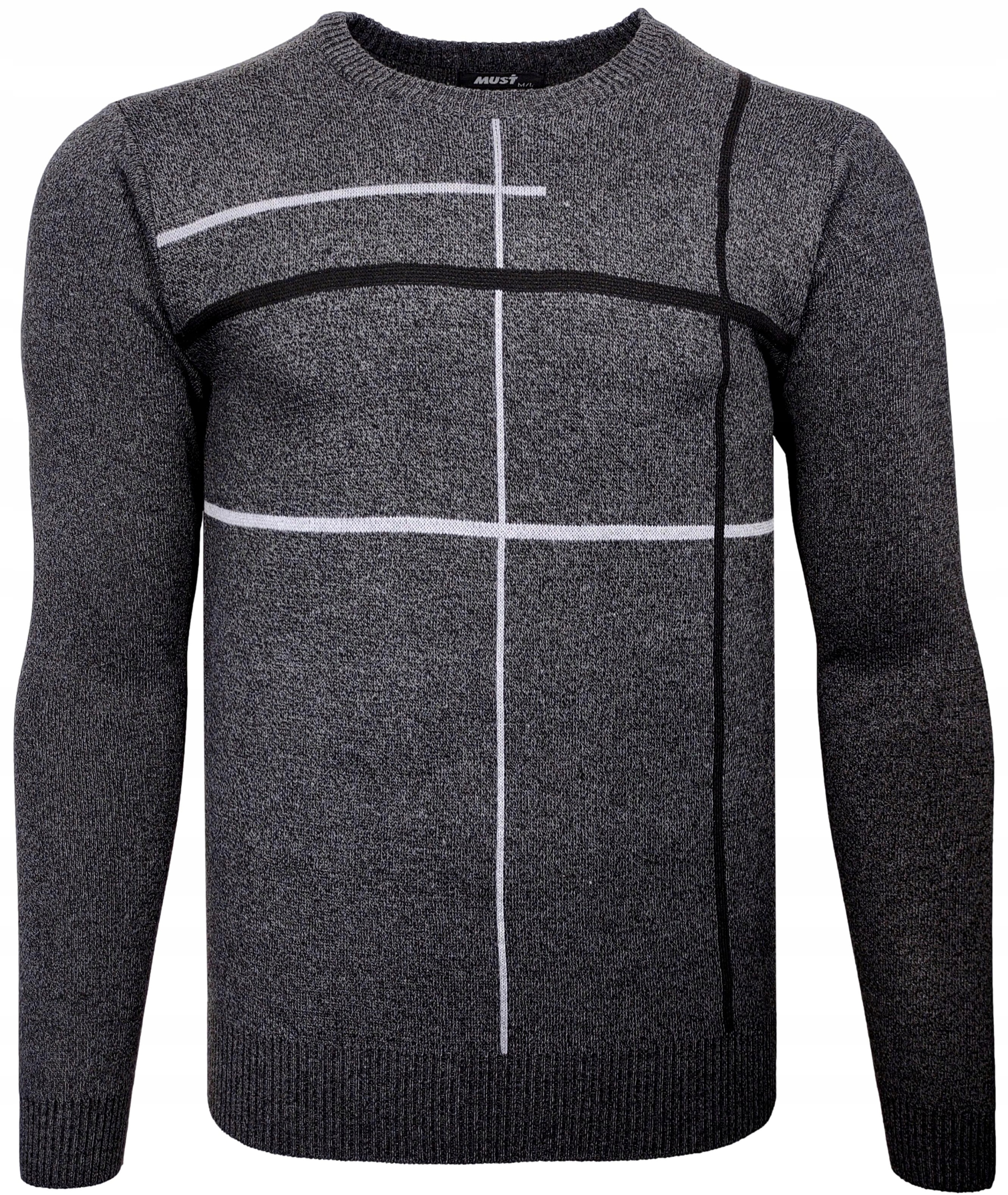 

Sweter męski we czarny O168 r. M/L